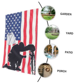 FUNOMOCYA Patriotic Garden Flag Independence Day Celebration Banner Unique Design for Outdoor Decor for Memorial Day and Party Decoration