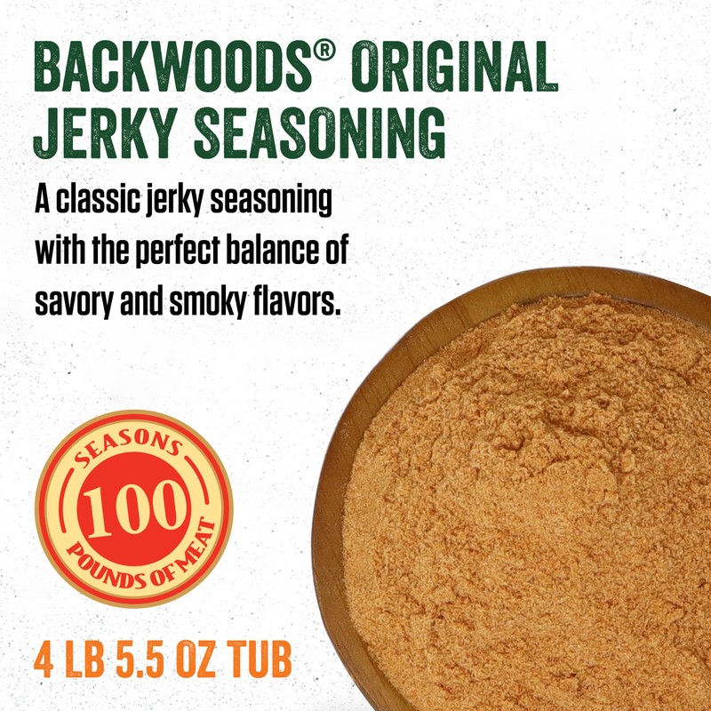 LEM Products Backwoods Original Jerky Seasoning, Ideal for Wild Game