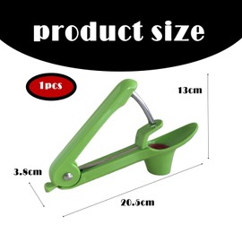 Kirschentkerner Entkerner,Edelstahl Kirschen Kirschentsteiner Entferner,Tragbarer Cherry Corer Pflückhilfe Kirschkernentferner Entkerne Pit Remover Tool für Obst Pflaumen Oliven Erdbeer Cherries(grün)