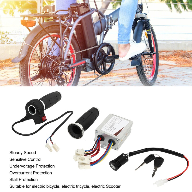 Electric Bike Conversion Kit 36V 500W Electric Bicycle Brushed Controller
