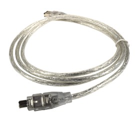 HQRP IEEE 1394 4pin to 6pin Cable Cord Compatible with Panasonic PV-GS250 PV-GS29 PV-GS300 PV-GS31 Camcorder