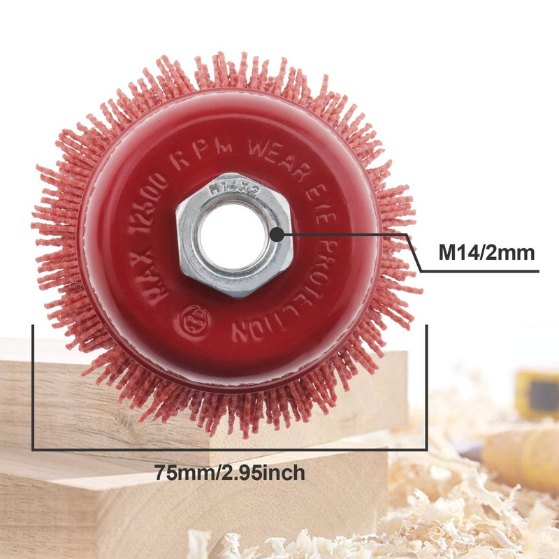 Create idea 2 Pcs 75mm/3 Inch Nylon Filament Abrasive Wire