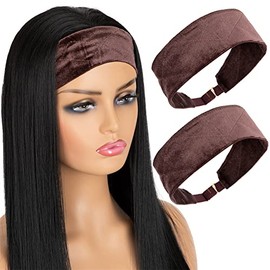 Diadema Elástica De Terciopelo Para Peluca, 2 Unidades, Cómoda Banda Ajustable Para Pelucas, Banda Para El Cabello Antideslizante Con Buen Agarre (Mar