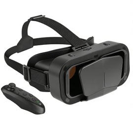 Visore VR 3D per Smartphone con Telecomando, Lenti HD Anti Luce Blu, Compatibile con Phone iOS e Android 4.7–7", Visore Realtà Virtuale Ideale per Giochi e Film