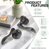 GOBEKOR 6 Pack Interior Door Handles Passage Door Levers Closet