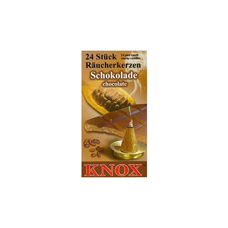 Knox Chocolate Scented Incense Cones, Pack of 24, Made in
