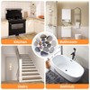 DOITOOL 8Pcs Non-Slip Bathtub Stickers Durable Sturdy Premium Stone Pattern