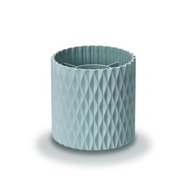 OWAYOTO Makeup Brush Holder Rotatable Makeup Brush Organiser Cup Makeup Container Storage Blue