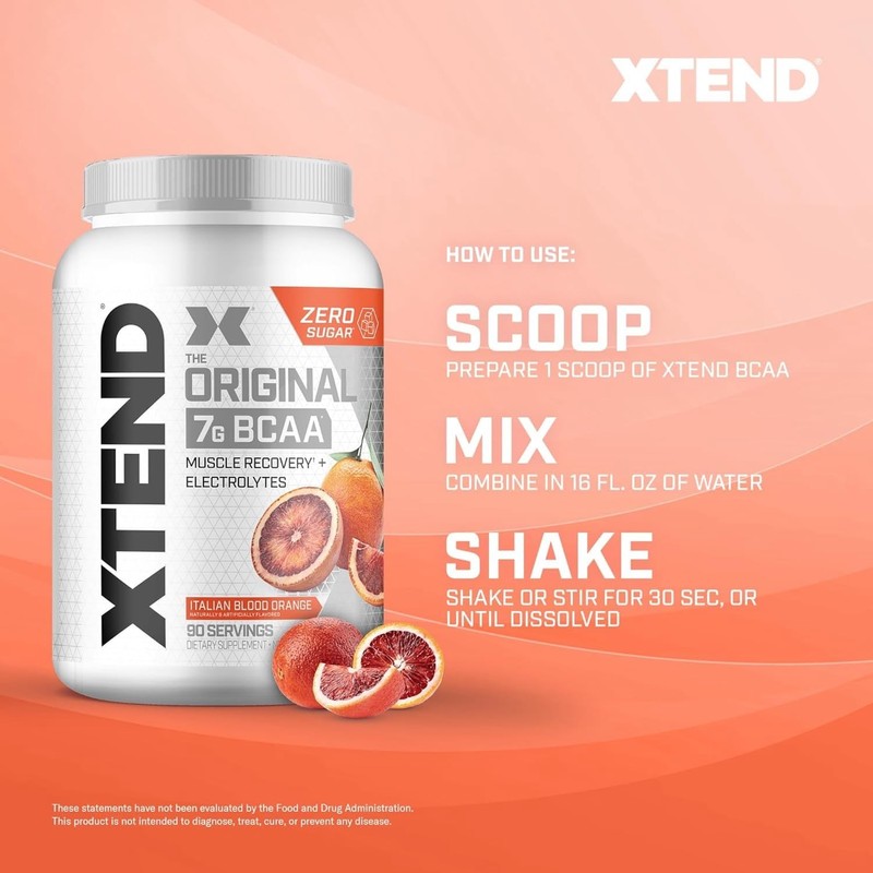 Xtend Original BCAA Powder 7g BCAA and 2.5g L-Glutamine, Sugar