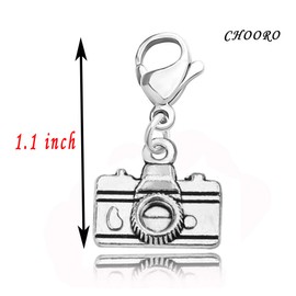 CHOORO Camera Charm Camera lovers Gift Photography Zipper Pull Jewelry Photographer Gift Photographic Charm