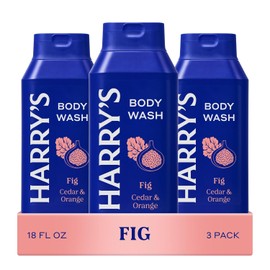 Harry's Men's Body Wash Shower Gel, Fig Scent, 18 oz, Pack of 3