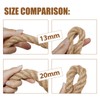 Jute Rope, Natural Hemp Rope, 4-Strand Thick Nautical Ropes (1/2