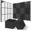 JBER 24Pack Sound Proof Foam Panels, 2" X 12" X