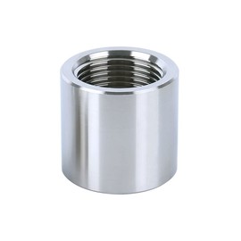 Yoebor Forged 304 Stainless Steel Pipe Fitting Coupling 3/4" NPT Female x 3/4" NPT Female Class 3000 (Pack of 1)