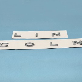 Unbranded Rear Tailgate Letters Emblem For 2020-2024 Lin-coln Trunk Lid Badge Chrome