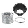 Turbo Air Intake Pipe Funnel Kit Universal Rubber Carbon Fiber