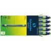 Schneider 10 Count Premium Blue Fineliner Marking Pens 0.8Mm Ergonomic