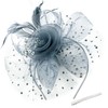 WATAME Fascinators for Women Girl Flower Mesh Feathers Tea Party