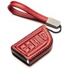 Vitodeco Genuine Leather Smart Key Fob Case with Leather Key