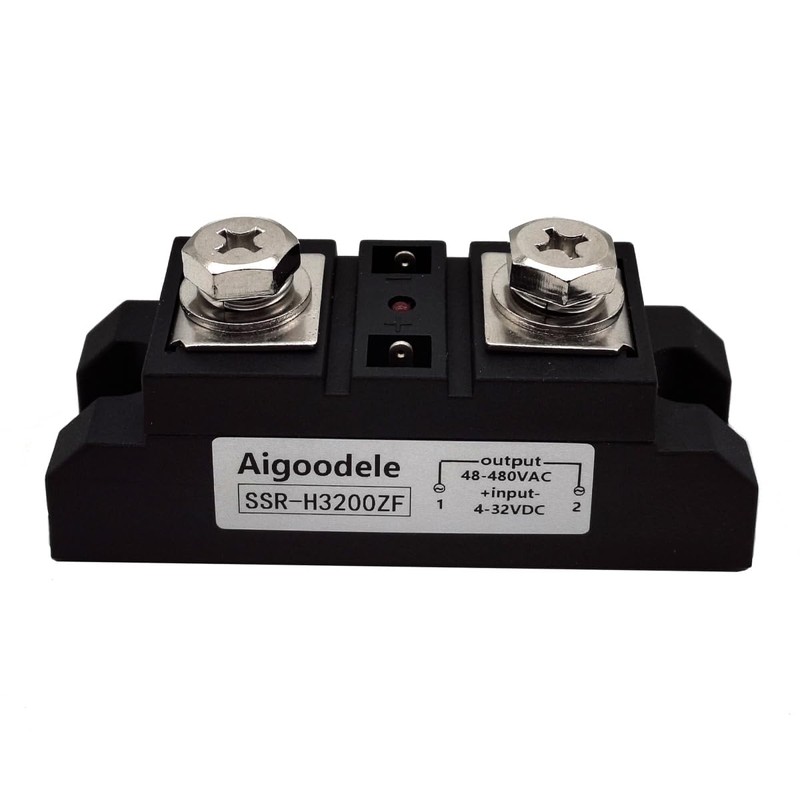 Aigoodele 200A Solid State Relay H3200ZF Industrial Grade SSR 4-32