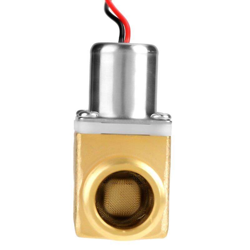 DC 4.5V 1/2" Water Flow Pulse Electromagnetic Valve Brass Solenoid