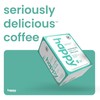 happy coffee light roast coffee pods, 22 count, notes of