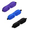 Mikinona 3pcs Adjustable Contoured Eye Masks Lightweight Breathable Night Eyeshade