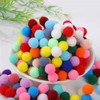 50 pcs 2 cm Pompon Morbidi in Poliestere, Pompon in