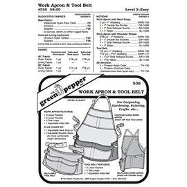 Work Apron & Tool Belt #536 Sewing Pattern (Pattern Only)