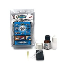 Plastex Plastic Repair Kits - Plastic Adhesive - Easily Glue, Repair or Remake Broken Plastic, Fiberglass, Wood & More! (Small White Travel Size Kit)