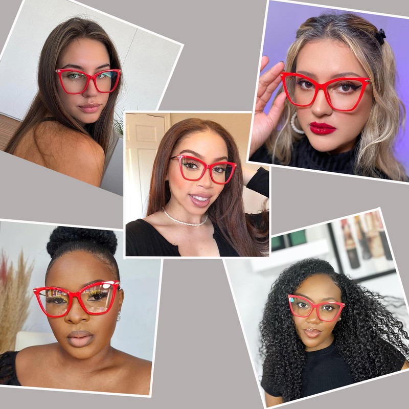 Zeelool Oversized Blue Light Blocking Glasses for Women, Butterfly Glasses