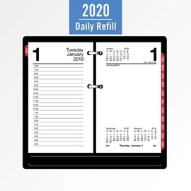 AT-A-GLANCE 2020 Daily Desk Calendar Refill, 3-1/2" x 6", Desk Size, Loose Leaf (E7175020)