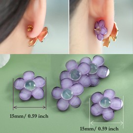 Comfortable and Colorful Ear Lobe Support Patches Earring Backs, Hypoallergenic Earring Backs with Plastic Backer Support for Droopy Ears, 6 Pieces, Prevents Stretching and Tearing (Pink)