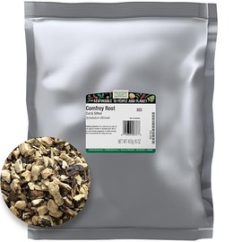 Frontier Co-op Dried Comfrey Root, Cut & Sifted - 1lb Bulk Bag - Pure & Natural Comfrey Herb, Perfect for Lotions, Creams, and Hair Rinses, Kosher