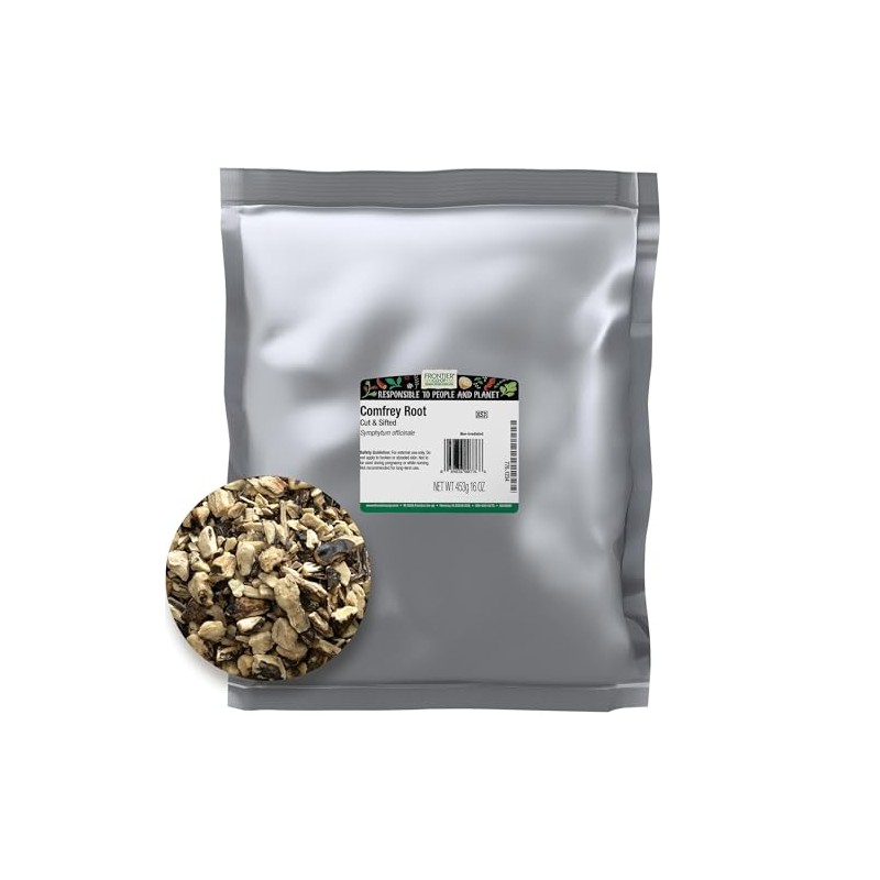 Frontier Co-op Dried Comfrey Root, Cut & Sifted - 1lb