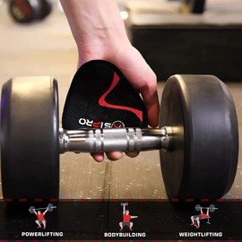 ASIPRO Gym Grips Pads Rubber Power Grip Gym Palm Protector Weight Lifting Grips Replacement of Workout Gloves Men & Women for Bodybuilding No More Sweaty Gym Gloves Gym Hand Grips Rubber Grip Pads