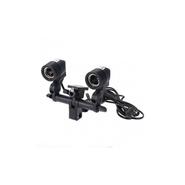BlueDot Trading E27 Socket Twin Lamp Double Photo Bulb Holder