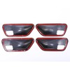 metyoucar Interior Door Handle Bowl Trim Carbon Fiber Style