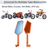 RATCHROLL 1 Set Universal Motorcycle Rear View Mirrors Adjustable Bar