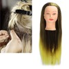 Hair Mannequin Head Simulation Ink Yellow Colour Mixture Gradient Hair