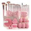 Kit De Cosméticos De 40 Peças: Lavagem E Maquiagem Rosa