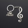 I Love Music & Treble Clef Charms Pendants Keychain Teacher