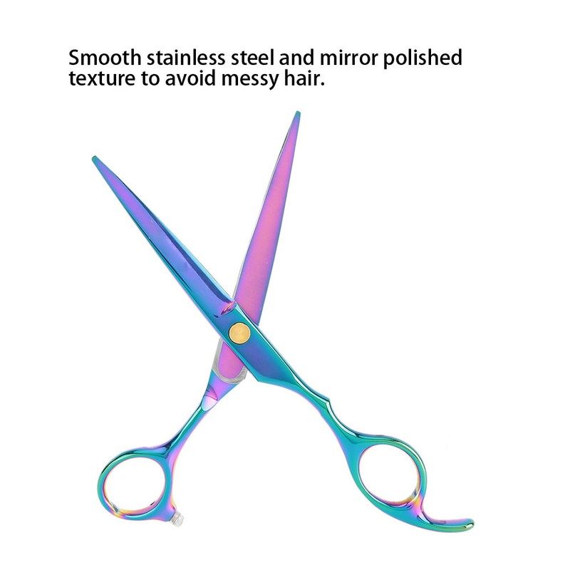 Professional Colorful Sharpness Edge Hair Scissors Barber Hairdressing Shears Cutter(Hair