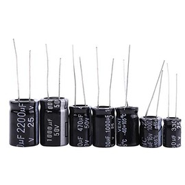 Condensadores Electrolíticos 125pcs 25 Valores Kit Surtido 1uF-2200uF DIY Electrónico