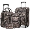 LARVENDER Softside Carry On Luggage 4 Piece, Expandable Carry On