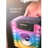 Brookstone SX-chroma multicolor led speaker with rechargeable battery