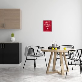 Stupell Industries Christmas Cookie Bakery Holiday Advertisement Festive Cocoa, Designed by Nina Pierce White Framed Wall Art, 11 x 14, Red