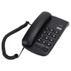 Uvital Desktop Corded Telephone, P/T Mode, Mute, Pause, Redial, Flash, Ringer (Hi & Low), Mechanical Lock, Call Light Indication(Black)