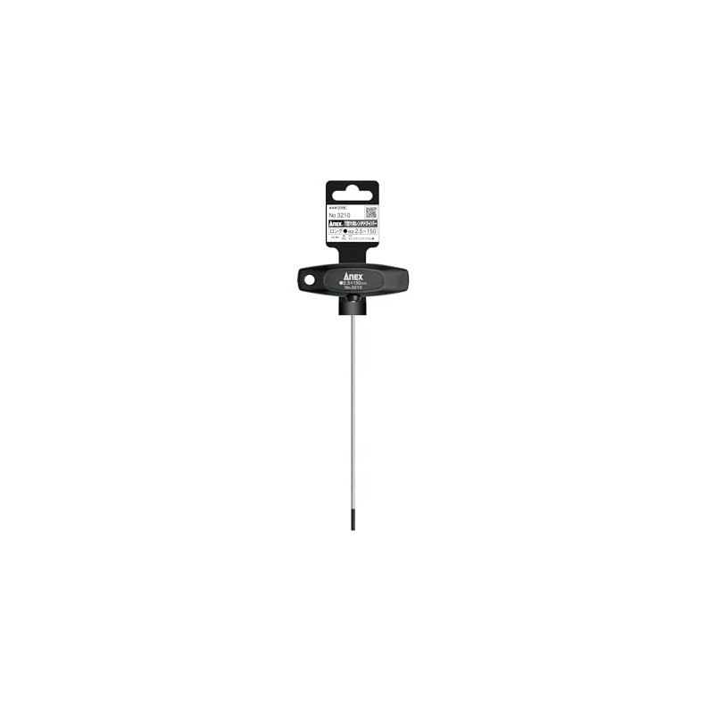 ANEX T-Type Hex Wrench Screwdriver, Long Type, Opposite Side 0.1