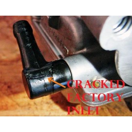 Aftermarket Harley Davidson Keihin replacement fuel inlet 76 up All Carb models Brass w tool